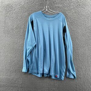 Huk Shirt Mens XXL Long Sleeve Blue Performance Fabrics Fishing Outdoor